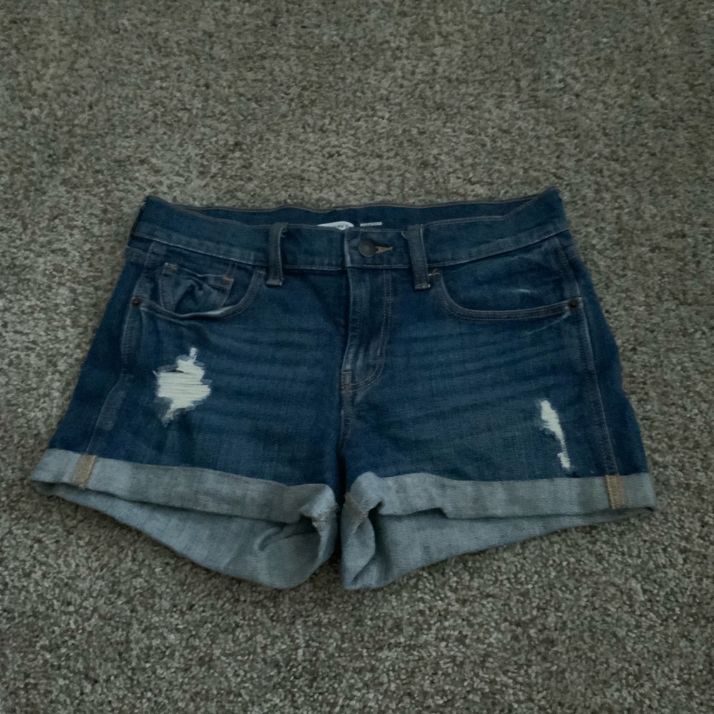 Old Navy Dark-wash Boyfriend Jean Shorts